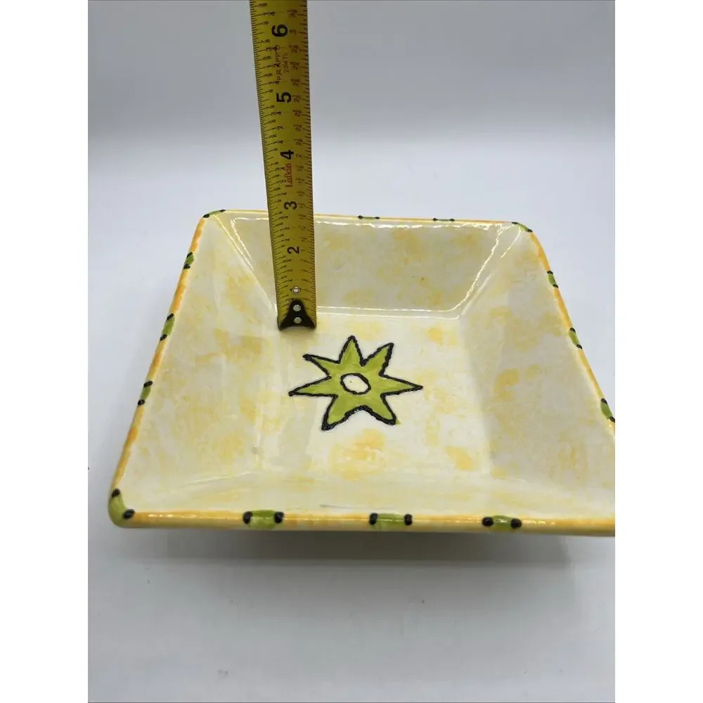 Hand Painted Ceramic Spanish Trinket Dish 8
